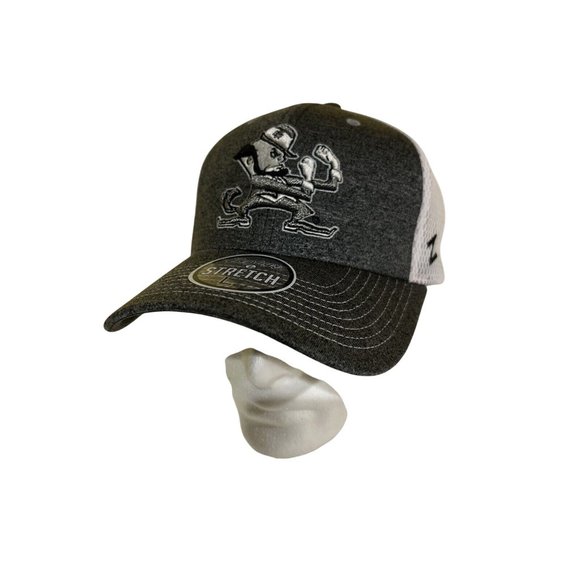 Zephyr NCAA Notre Dame Fighting Irish “Mist” Curved Bill Stretch Fit Hat New L - Picture 4 of 13